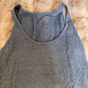 Blue racer back tee shirt